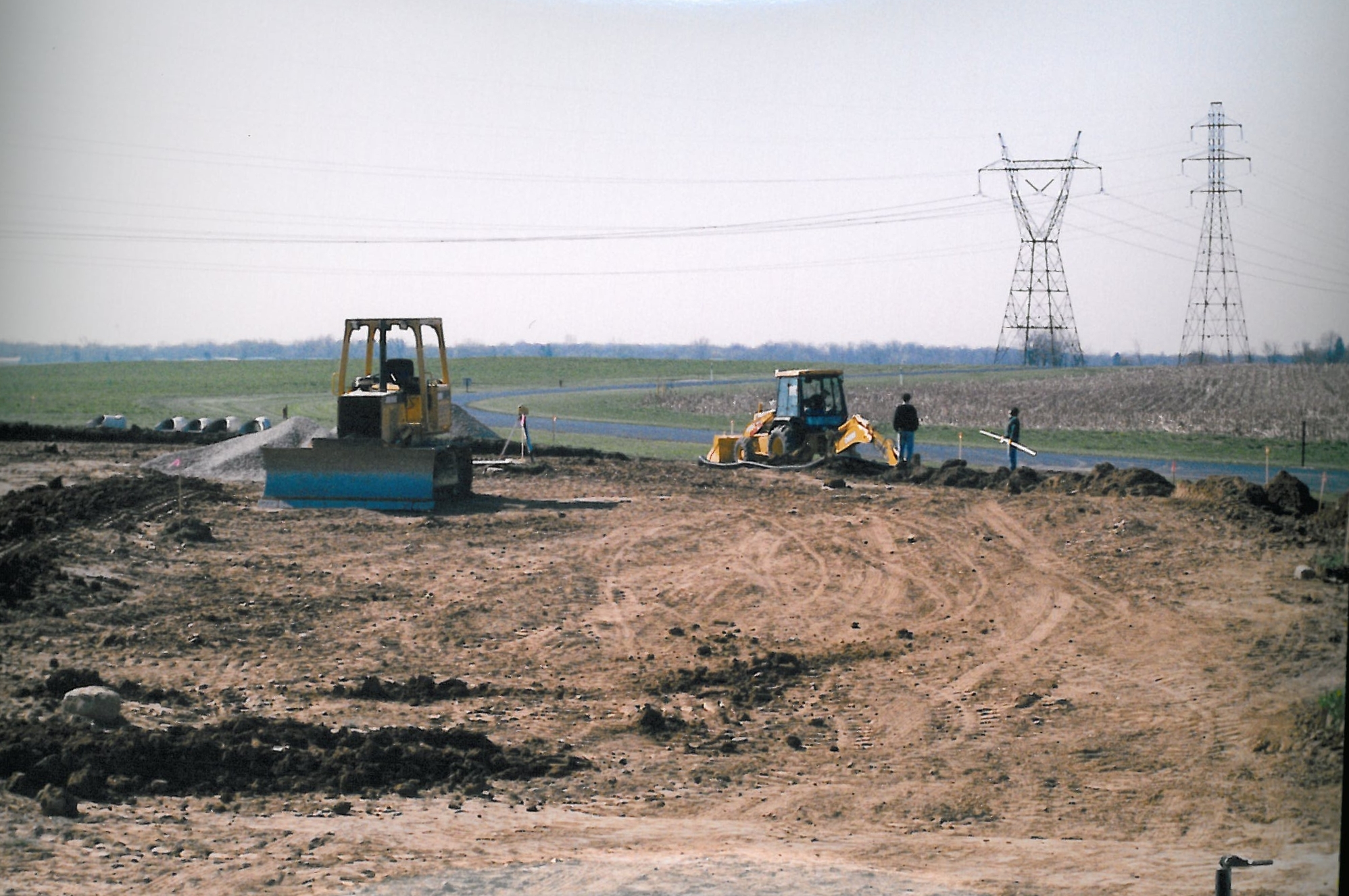 Beginning of construction on the new headquarters building, view facing south toward front of building. c. mid-2000. (Source: National Model Aviation Museum Archives, AMA Collection #0001, Photo Credit: AMA staff.) 