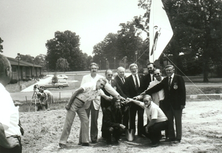  Groundbreaking ceremonies for the AMA Headquarters building in Reston Virginia, June 27, 1982.  (Source: National Model Aviation Museum Archives, AMA Collection #0001.)
