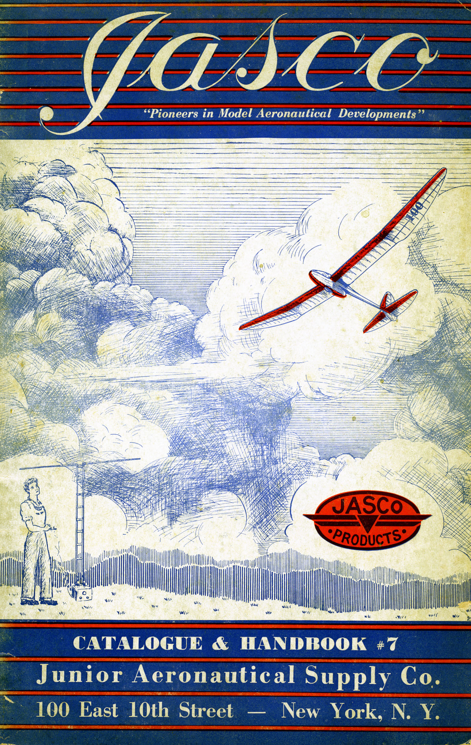 Catalog, JASCO, 1940 - front. (Source: National Model Aviation Museum Archives, Manufacturers and Companies Collection #0043)