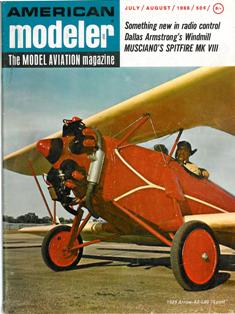 The first issue of American Modeler (which later became Amerian Aircraft Modeler) to include a dedicated section to AMA news.  (Source: National Model Aviation Museum Library [American Modeler, July/August 1966, cover.])