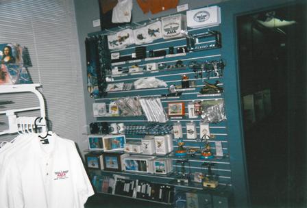 The museum store, circa 1993.  (Source: National Model Aviation Museum Archives, AMA Collection, #0001.)